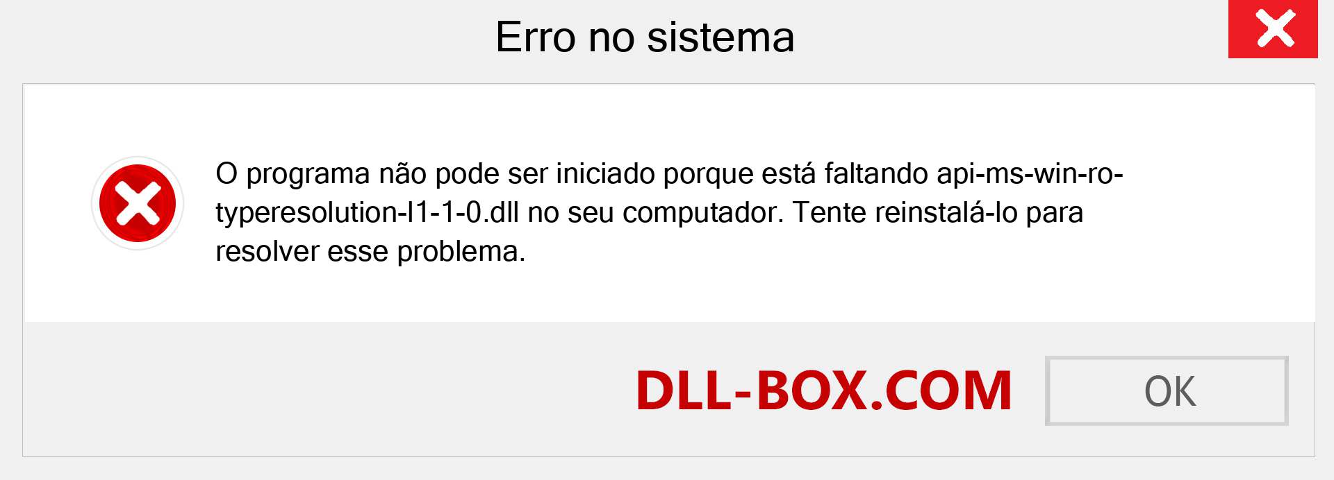 Arquivo api-ms-win-ro-typeresolution-l1-1-0.dll ausente ?. Download para Windows 7, 8, 10 - Correção de erro ausente api-ms-win-ro-typeresolution-l1-1-0 dll no Windows, fotos, imagens